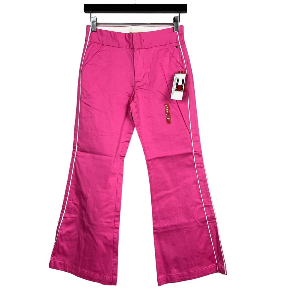 NEW! Tommy Hilfiger Stretch Bootcut Hot Pant Pink Y2K Style - 12